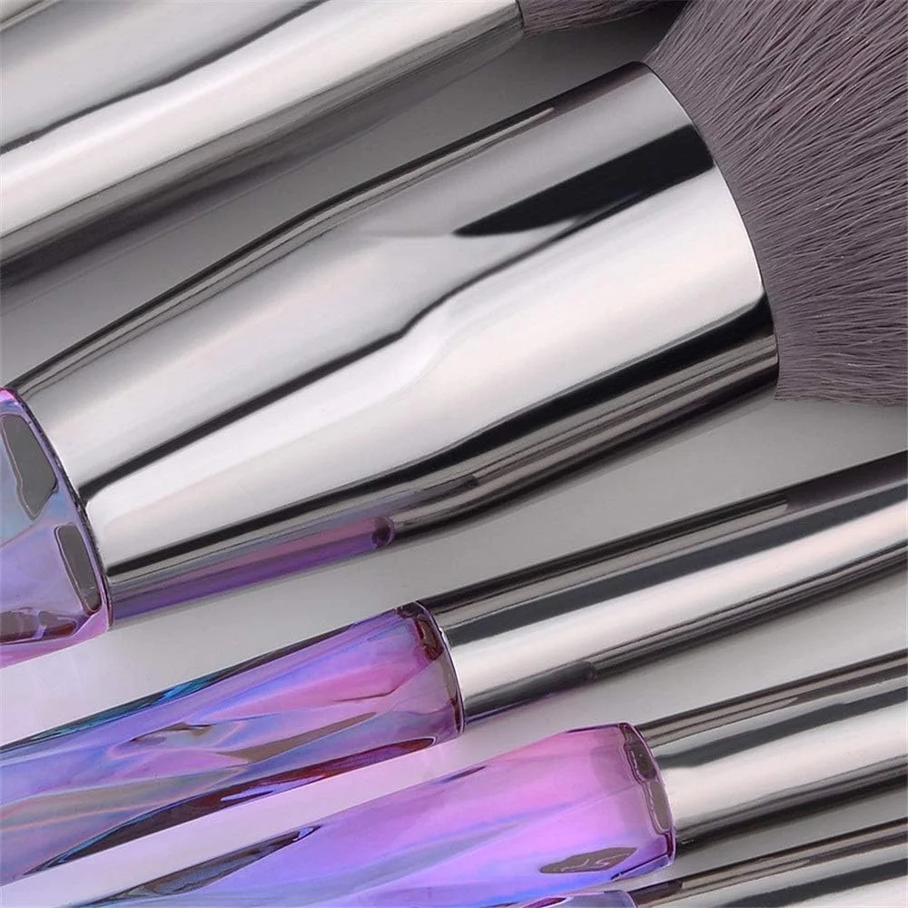 ست برس آرایشی 10 تکه جینلیپ، شامل برس کرم پودر، برس رژگونه پودری، برس سایه چشم، برس هایلایتر - مشکی سفید (رنگ: موی مشکی سفید) ست برس آرایشی 10 تکه جینلیپ، شامل برس کرم پودر، برس رژگونه پودری، برس سایه چشم، برس هایلایتر - مشکی سفید (رنگ: موی مشکی سفید)