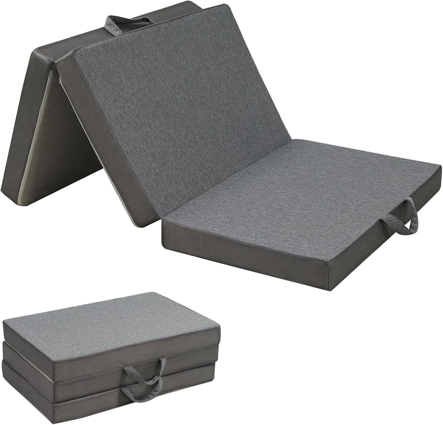 تشک تاشو DAYONG، تشک فوم تک نفره سه لایه با روکش قابل شستشو، زیرانداز خواب قابل حمل برای کمپینگ، مسافرت و تخت مهمان، 190×96×10.2 سانتی متر تشک تاشو DAYONG، تشک فوم تک نفره سه لایه با روکش قابل شستشو، زیرانداز خواب قابل حمل برای کمپینگ، مسافرت و تخت مهمان، 190×96×10.2 سانتی متر