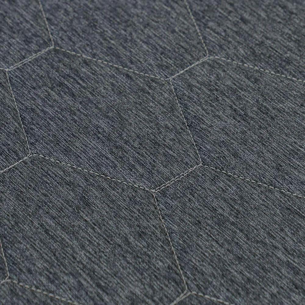 تشک فوم تاشو سه لایه تک نفره زیپ دار دانوب هوم مناسب مهمان و مسافرت، ضخامت 10 سانتی متر | حس سفتی | تشک تخت یک نفره | طبی ارتوپدی | تعادل ستون فقرات برای کاهش فشار | طول 190xعرض 90 سانتی متر | ضخامت 10 سانتی متر - خاکستری