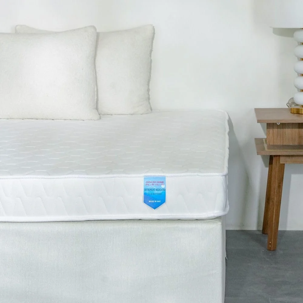 تشک فوم طبی سفت طبی دانوب هوم | حس سفت | تشک تختخواب دونفره | طبی ارتو | تعادل ستون فقرات برای کاهش فشار | طول 200xعرض 150 سانتی متر | ضخامت 15 سانتی متر - سفید تشک فوم طبی سفت طبی دانوب هوم | حس سفت | تشک تختخواب دونفره | طبی ارتو | تعادل ستون فقرات برای کاهش فشار | طول 200xعرض 150 سانتی متر | ضخامت 15 سانتی متر - سفید