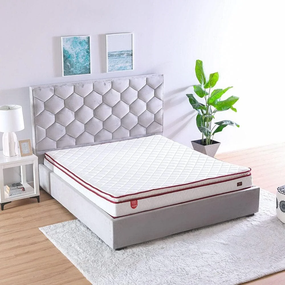 تشک فوم طبی دانوب هوم مدل Cozy Pillow Top | درجه سفتی: سفت | تشک کینگ | طبی ارتوپدیک | حفظ تعادل ستون فقرات برای کاهش فشار | طول 200 عرض 180 سانتی متر | ضخامت 23 سانتی متر - سفید/قرمز تشک فوم طبی دانوب هوم مدل Cozy Pillow Top | درجه سفتی: سفت | تشک کینگ | طبی ارتوپدیک | حفظ تعادل ستون فقرات برای کاهش فشار | طول 200 عرض 180 سانتی متر | ضخامت 23 سانتی متر - سفید/قرمز