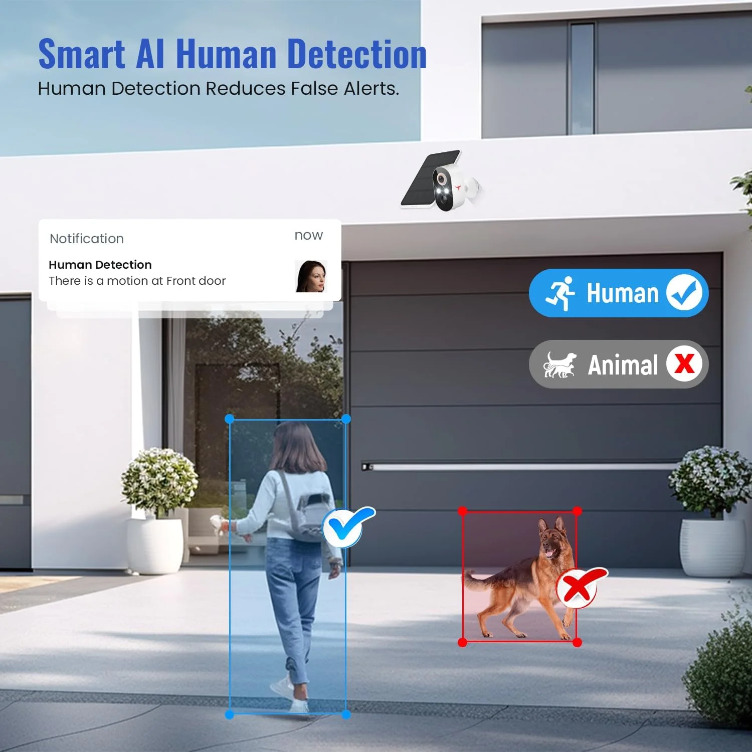 دوربین های امنیتی خورشیدی بی سیم FineLuck برای فضای باز، بسته 2 عددی، دوربین های وای فای با باتری برای نظارت خانگی، تشخیص انسان با هوش مصنوعی، مکالمه 2 طرفه، دید در شب رنگی، فضای ذخیره سازی ابری، مقاومت در برابر آب و هوا دوربین های امنیتی خورشیدی بی سیم FineLuck برای فضای باز، بسته 2 عددی، دوربین های وای فای با باتری برای نظارت خانگی، تشخیص انسان با هوش مصنوعی، مکالمه 2 طرفه، دید در شب رنگی، فضای ذخیره سازی ابری، مقاومت در برابر آب و هوا