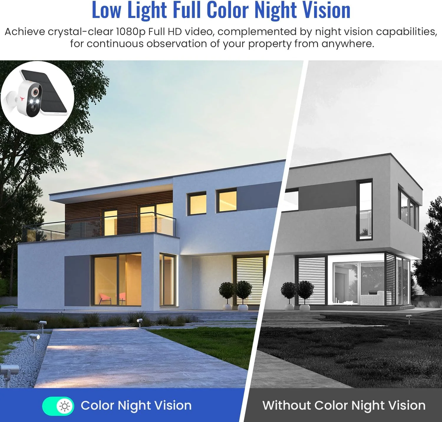 دوربین های امنیتی خورشیدی بی سیم FineLuck برای فضای باز، بسته 2 عددی، دوربین های وای فای با باتری برای نظارت خانگی، تشخیص انسان با هوش مصنوعی، مکالمه 2 طرفه، دید در شب رنگی، فضای ذخیره سازی ابری، مقاومت در برابر آب و هوا دوربین های امنیتی خورشیدی بی سیم FineLuck برای فضای باز، بسته 2 عددی، دوربین های وای فای با باتری برای نظارت خانگی، تشخیص انسان با هوش مصنوعی، مکالمه 2 طرفه، دید در شب رنگی، فضای ذخیره سازی ابری، مقاومت در برابر آب و هوا