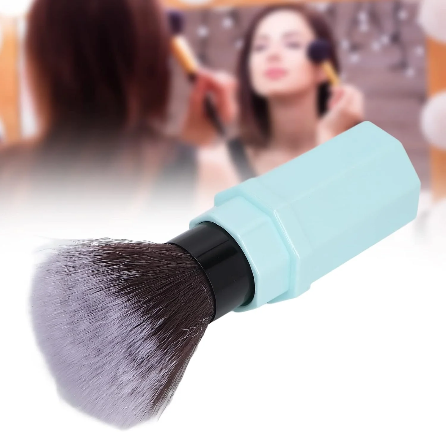 براش رژگونه جمع شونده HJIHVGU، برس آرایشی با موهای نرم نایلونی، ابزار آرایشی قابل حمل خانگی برای میز آرایش براش رژگونه جمع شونده HJIHVGU، برس آرایشی با موهای نرم نایلونی، ابزار آرایشی قابل حمل خانگی برای میز آرایش
