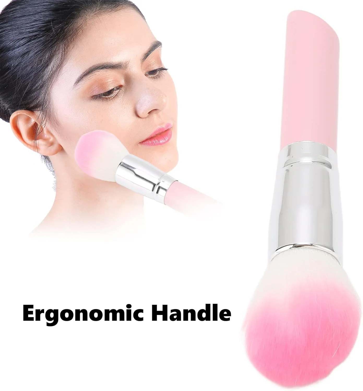 براش پودر HJIHVGU، براش رژگونه چند منظوره حرفه ای، ابزار آرایشی برای آرایشگران برای استفاده در خانه و مسافرت