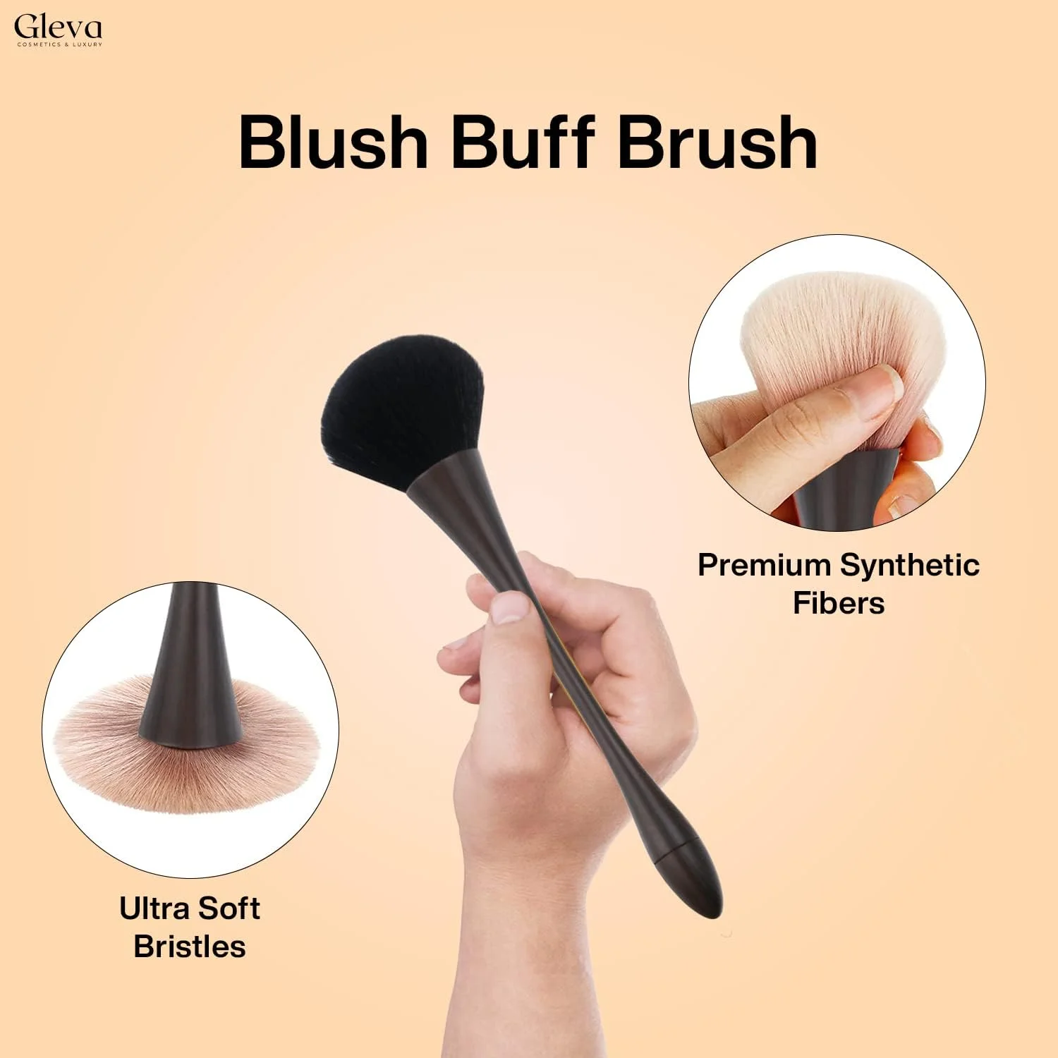 براش آرایشی ترکیبی نهایی Gleva برای کرم، مایع و پودر زیرسازی، رژگونه و برنزر، براش های ترکیب و پخش کننده آرایش (چوب تیره) براش آرایشی ترکیبی نهایی Gleva برای کرم، مایع و پودر زیرسازی، رژگونه و برنزر، براش های ترکیب و پخش کننده آرایش (چوب تیره)