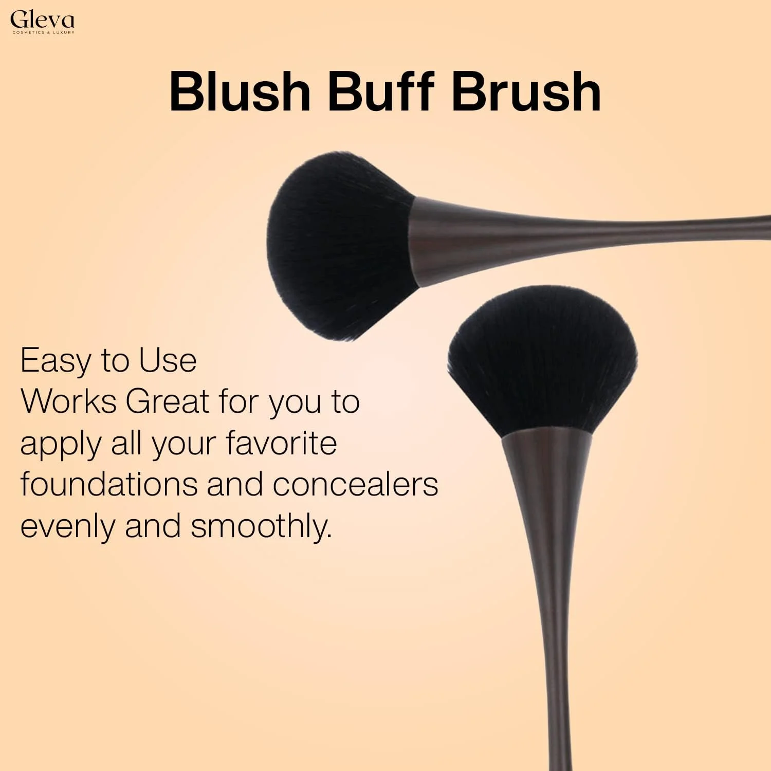 براش آرایشی ترکیبی نهایی Gleva برای کرم، مایع و پودر زیرسازی، رژگونه و برنزر، براش های ترکیب و پخش کننده آرایش (چوب تیره) براش آرایشی ترکیبی نهایی Gleva برای کرم، مایع و پودر زیرسازی، رژگونه و برنزر، براش های ترکیب و پخش کننده آرایش (چوب تیره)