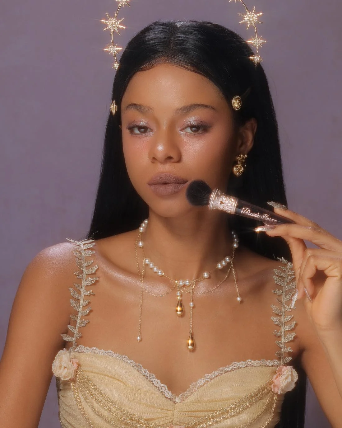 برس رژگونه Flower Knows Little Angel - برس آرایشی ممتاز برای مایع، کرم، پودر - ترکیب، پخش کردن، صورت - موهای مصنوعی نرم (ابسیدین) برس رژگونه Flower Knows Little Angel - برس آرایشی ممتاز برای مایع، کرم، پودر - ترکیب، پخش کردن، صورت - موهای مصنوعی نرم (ابسیدین)