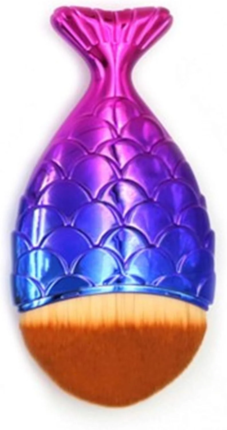 براش آرایشی طرح دم ماهی، براش پولک ماهی پری دریایی، براش آرایشی طرح ماهی کوچک، ابزار آرایشی براش آرایشی طرح دم ماهی، براش پولک ماهی پری دریایی، براش آرایشی طرح ماهی کوچک، ابزار آرایشی