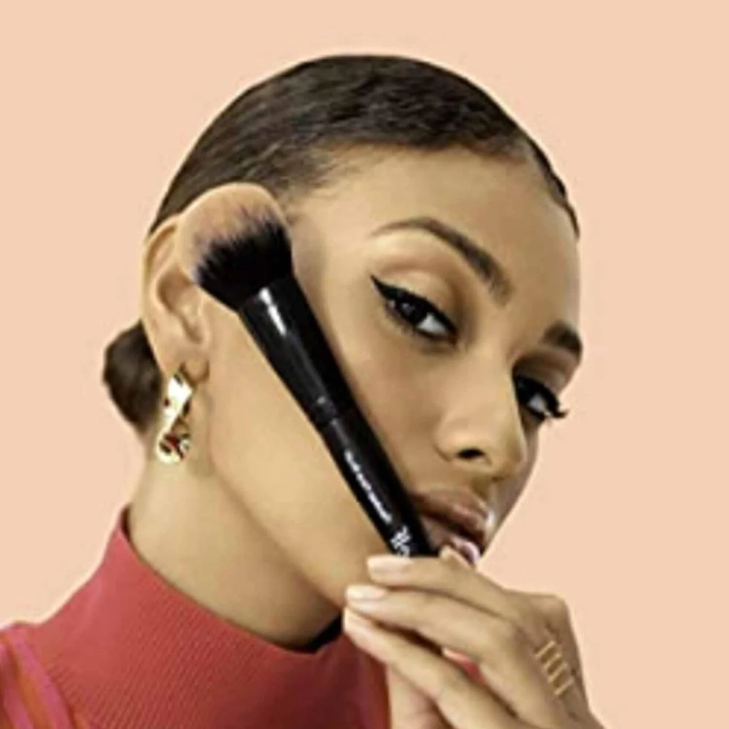 براش آرایشی بی نقص صورت، ابزار آرایشی وگان، کانتور و مشخص کننده بی عیب و نقص، مناسب برای پودر، رژگونه و برنزر براش آرایشی بی نقص صورت، ابزار آرایشی وگان، کانتور و مشخص کننده بی عیب و نقص، مناسب برای پودر، رژگونه و برنزر