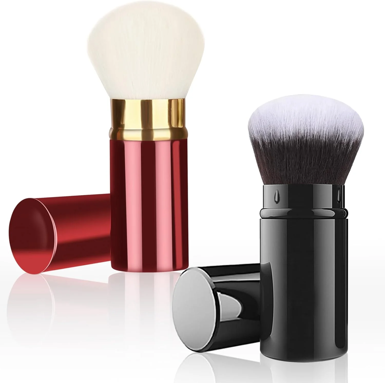 ست 2 عددی براش آرایشی رتراکتور Falliny، براش پودر کابوکی، براش رژگونه مسافرتی صورت با پوشش برای رژگونه، برنزر، ضد آفتاب، ترکیب، کانسیلر، هایلایتر، لوازم آرایشی پودری ست 2 عددی براش آرایشی رتراکتور Falliny، براش پودر کابوکی، براش رژگونه مسافرتی صورت با پوشش برای رژگونه، برنزر، ضد آفتاب، ترکیب، کانسیلر، هایلایتر، لوازم آرایشی پودری