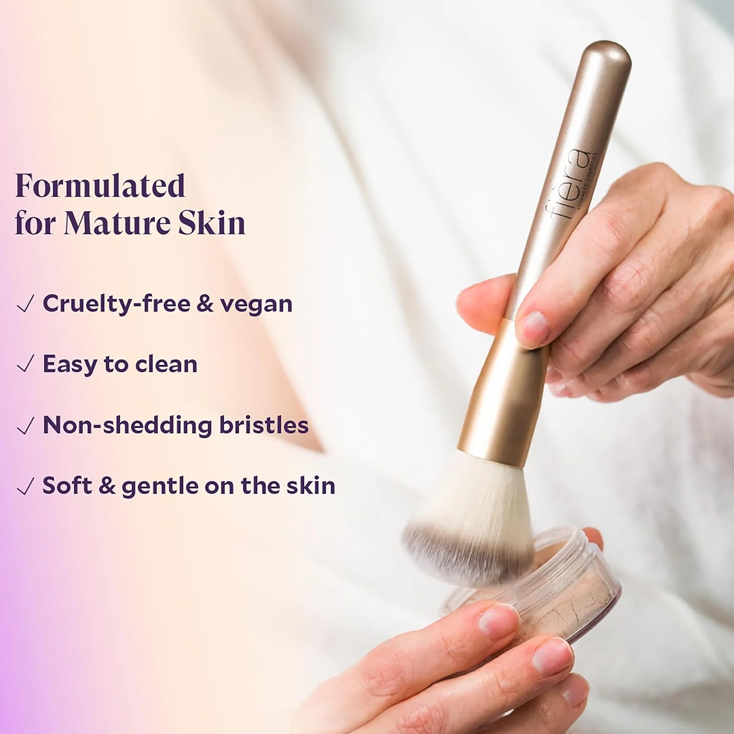 براش پودر فیکس آرایشی فیه‌را - براش صورت برای پودر فیکس