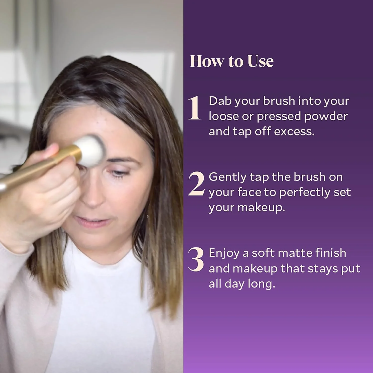 براش پودر فیکس آرایشی فیه‌را - براش صورت برای پودر فیکس