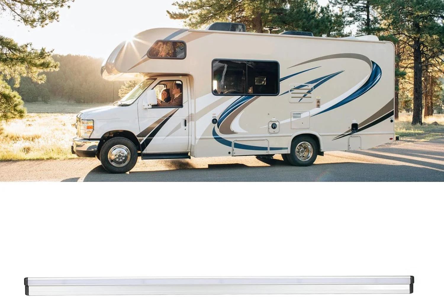 ریل کشویی میز RV Zerodis، 980 میلی متر / 38.6 اینچ ریل کشویی میز آلیاژ آلومینیوم نوار نور لوازم جانبی سخت افزاری میز مخفی برای RV قایق تفریحی ماشین خوابگاهی