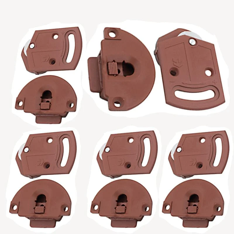 کیت داخلی درب کشویی کمد لباس شامل غلتک، چرخ دنده و پنل، 5 جفت