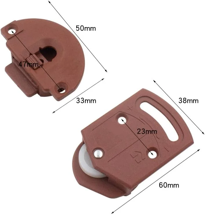 کیت داخلی درب کشویی کمد لباس شامل غلتک، چرخ دنده و پنل، 5 جفت