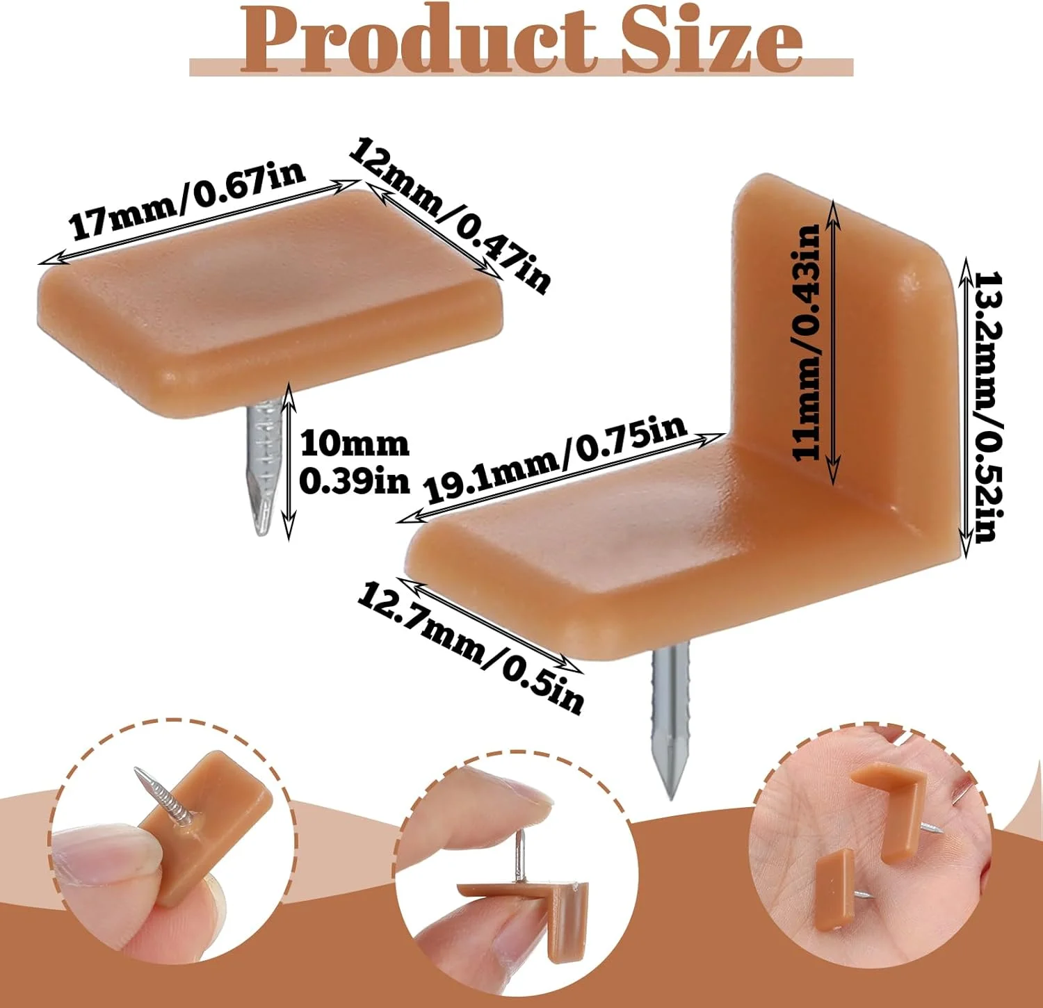 YBEATY 30 عدد سر خوردن میخ کشو، ابزار تعمیر سرسره کشو، لغزنده های مبلمان پلاستیکی برای تعمیر کمدها، ایجاد حرکت روان و یکنواخت کشوها، شکل مربع و L