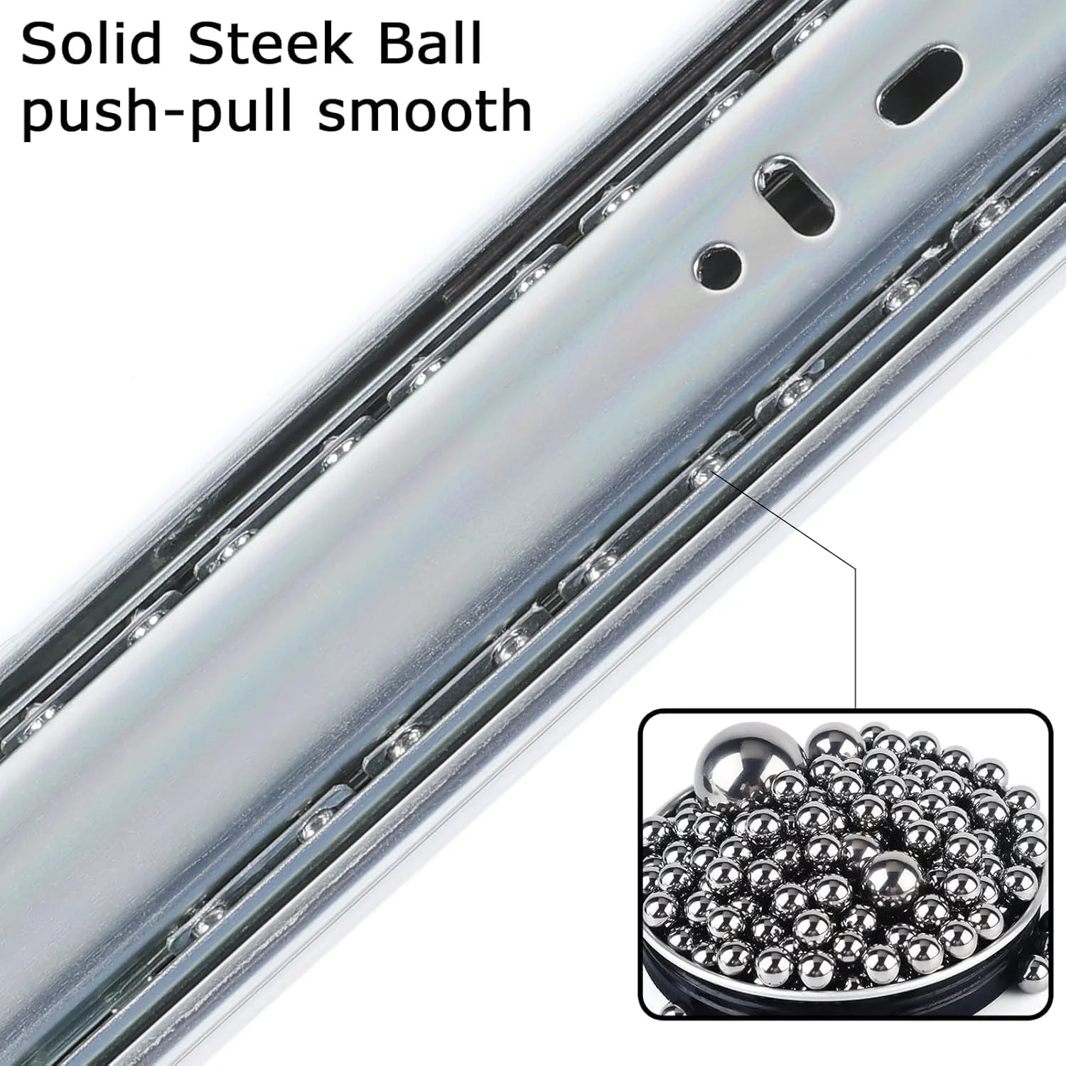 VAPSINT 10 جفت ریل کشو 22 اینچی با مکانیزم آرام بند، بلبرینگ دار، فول اکستنشن، نصب جانبی، ریل کابینت آشپزخانه با ظرفیت 45 کیلوگرم VAPSINT 10 جفت ریل کشو 22 اینچی با مکانیزم آرام بند، بلبرینگ دار، فول اکستنشن، نصب جانبی، ریل کابینت آشپزخانه با ظرفیت 45 کیلوگرم