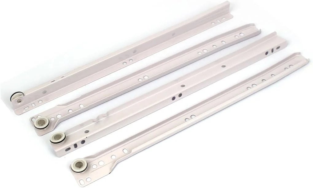 یوکسل 14 اینچ غلطکی چرخ کابینت کشو اسلاید ریل لغزنده 2 جفت یوکسل 14 اینچ غلطکی چرخ کابینت کشو اسلاید ریل لغزنده 2 جفت