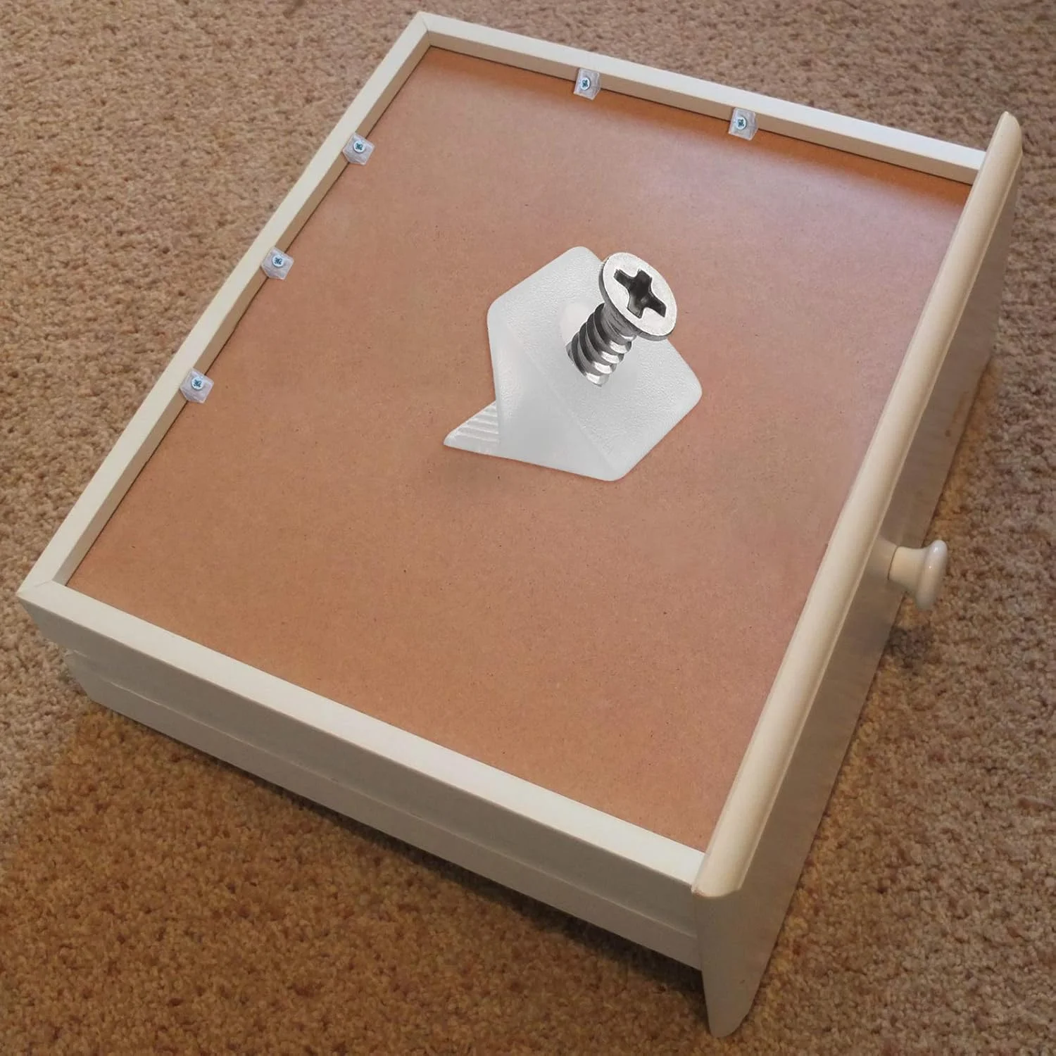 100 عدد گوه های پلاستیکی Vandicka برای تعمیر و رفع افتادگی کف کشو به همراه پیچ - تقویت کننده پایه کشو 100 عدد گوه های پلاستیکی Vandicka برای تعمیر و رفع افتادگی کف کشو به همراه پیچ - تقویت کننده پایه کشو