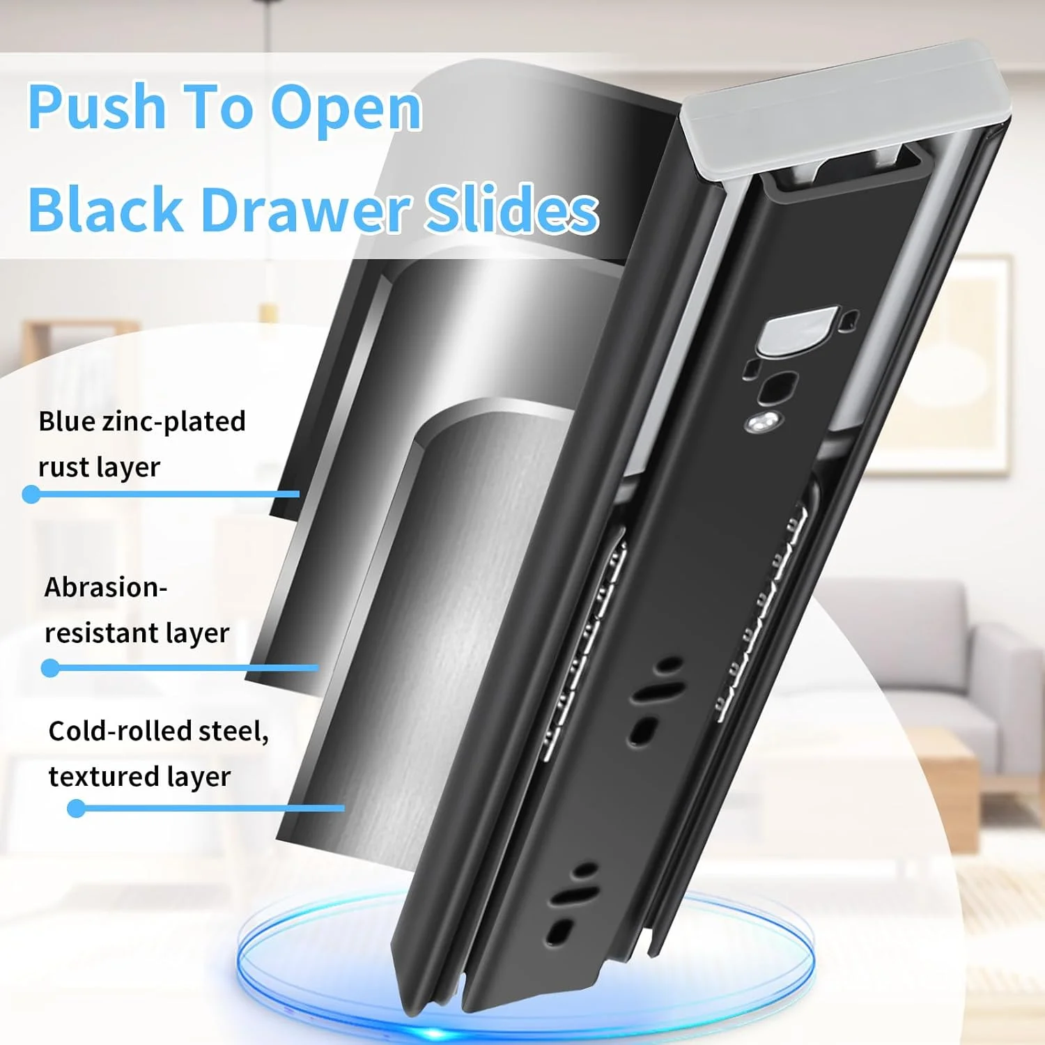 ریل کشویی بازشو فشاری واگوده، یک جفت با باز شدن کامل در اندازههای 30، 35، 40، 45، 50، 55 و 60 سانتیمتر، نصب جانبی، ریلهای کابینت آشپزخانه با قابلیت بیرون کشیدن، کیت ریل بلبرینگ جایگزین، راهنمای رانر، ظرفیت 45 کیلوگرم ریل کشویی بازشو فشاری واگوده، یک جفت با باز شدن کامل در اندازههای 30، 35، 40، 45، 50، 55 و 60 سانتیمتر، نصب جانبی، ریلهای کابینت آشپزخانه با قابلیت بیرون کشیدن، کیت ریل بلبرینگ جایگزین، راهنمای رانر، ظرفیت 45 کیلوگرم