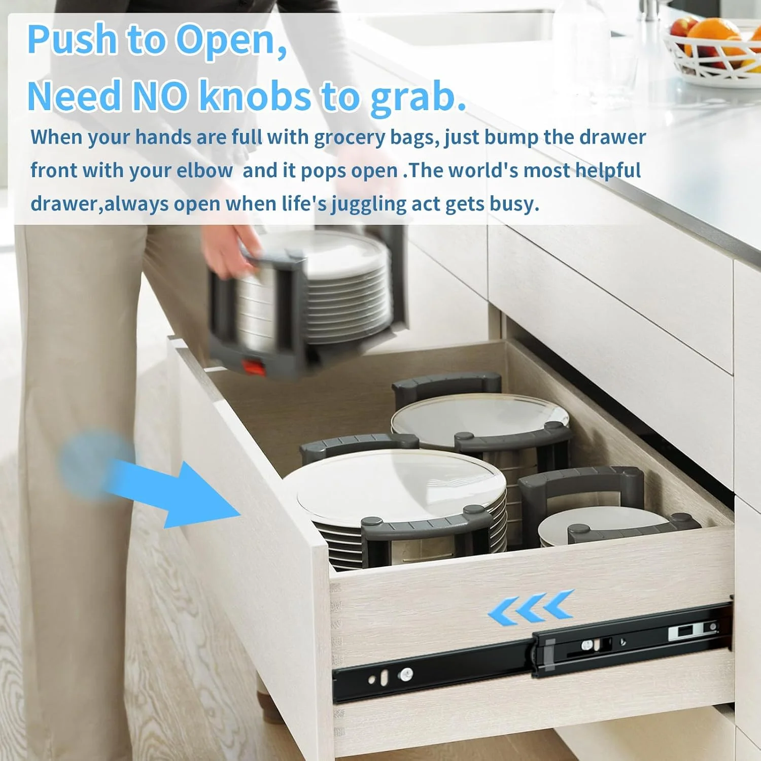 ریل کشویی بازشو فشاری واگوده، یک جفت با باز شدن کامل در اندازههای 30، 35، 40، 45، 50، 55 و 60 سانتیمتر، نصب جانبی، ریلهای کابینت آشپزخانه با قابلیت بیرون کشیدن، کیت ریل بلبرینگ جایگزین، راهنمای رانر، ظرفیت 45 کیلوگرم ریل کشویی بازشو فشاری واگوده، یک جفت با باز شدن کامل در اندازههای 30، 35، 40، 45، 50، 55 و 60 سانتیمتر، نصب جانبی، ریلهای کابینت آشپزخانه با قابلیت بیرون کشیدن، کیت ریل بلبرینگ جایگزین، راهنمای رانر، ظرفیت 45 کیلوگرم