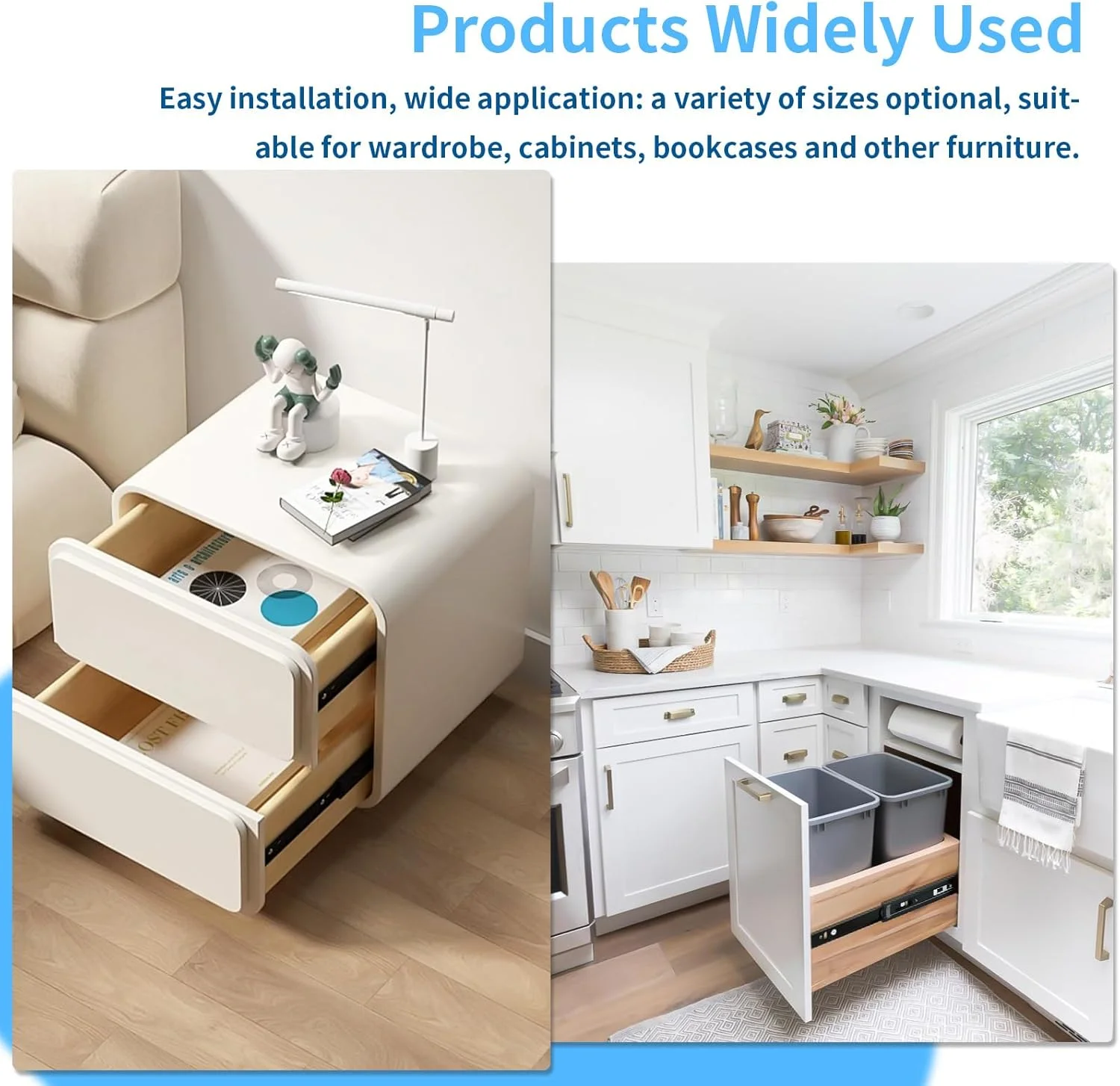 ریل کشویی بازشو فشاری واگوده، یک جفت با باز شدن کامل در اندازههای 30، 35، 40، 45، 50، 55 و 60 سانتیمتر، نصب جانبی، ریلهای کابینت آشپزخانه با قابلیت بیرون کشیدن، کیت ریل بلبرینگ جایگزین، راهنمای رانر، ظرفیت 45 کیلوگرم ریل کشویی بازشو فشاری واگوده، یک جفت با باز شدن کامل در اندازههای 30، 35، 40، 45، 50، 55 و 60 سانتیمتر، نصب جانبی، ریلهای کابینت آشپزخانه با قابلیت بیرون کشیدن، کیت ریل بلبرینگ جایگزین، راهنمای رانر، ظرفیت 45 کیلوگرم