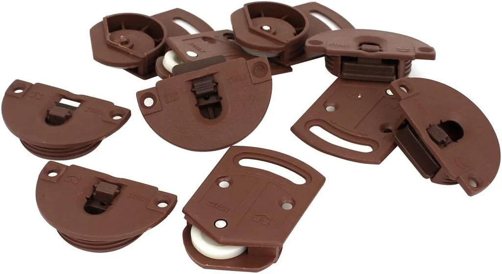 uxcell sourcingmap غلتک درب کشویی کمد لباس، کیت داخلی پنل مسیر دنده، 5 جفت uxcell sourcingmap غلتک درب کشویی کمد لباس، کیت داخلی پنل مسیر دنده، 5 جفت