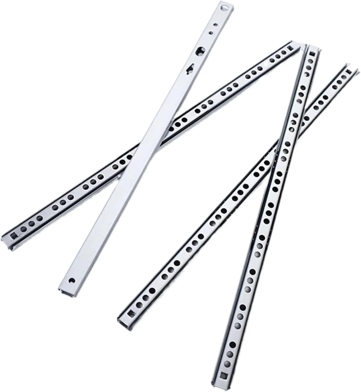 یک جفت ریل کشو با عرض 17 میلی متر، دو طرفه، دو قسمتی، ریل راهنما، ریل کشویی توپی فولادی، اتصالات سخت افزاری مبلمان، طول (طول) یک جفت ریل کشو با عرض 17 میلی متر، دو طرفه، دو قسمتی، ریل راهنما، ریل کشویی توپی فولادی، اتصالات سخت افزاری مبلمان، طول (طول)