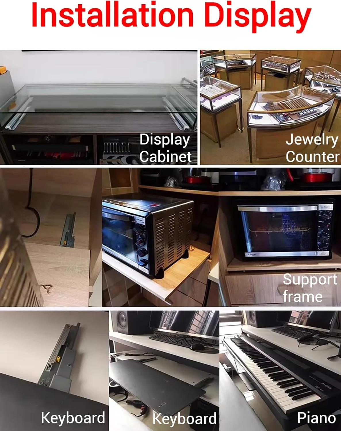 ریل کشو زیرکابینتی، ریل های آرام بند نصب از پایین برای قفسه های کشویی سه تایی با قابلیت باز شدن کامل، ریل های نامرئی کشو برای سینی کابینت، کشوی آشپزخانه و انبار (75 سانتی متر / 30 اینچ)