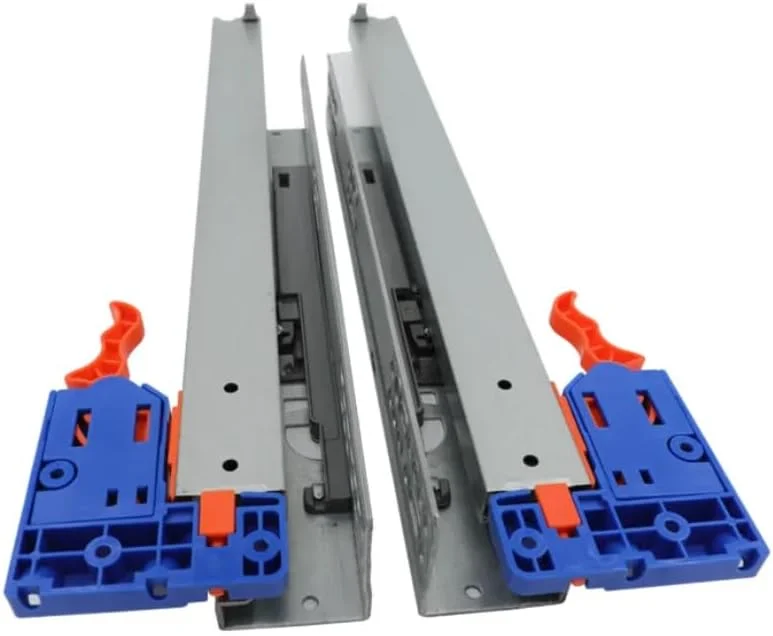 ریل کشو زیرکار آرام بند BA1NE، سه تکه، بازشو کامل، نصب از پایین (45 سانتی متر)، 1 جفت (2 عدد)