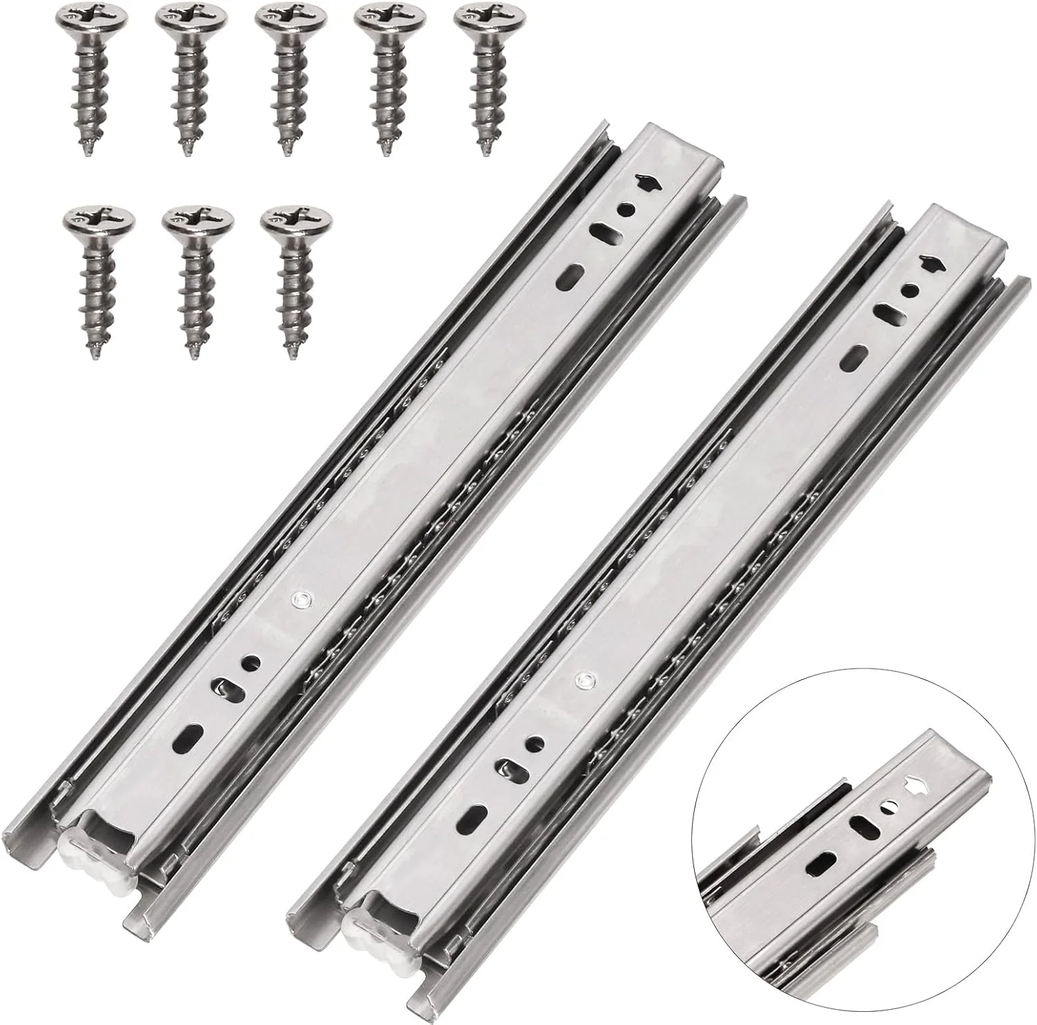 ریل کشویی تانستیک، یک جفت ریل کشویی با باز شدن کامل، 14 اینچی، ریل کشویی بلبرینگ با ظرفیت بار 77 پوند، ریل کابینت پرونده نصب جانبی، ریل فلزی کمد، ریل سطل زباله، ریل آشپزخانه ریل کشویی تانستیک، یک جفت ریل کشویی با باز شدن کامل، 14 اینچی، ریل کشویی بلبرینگ با ظرفیت بار 77 پوند، ریل کابینت پرونده نصب جانبی، ریل فلزی کمد، ریل سطل زباله، ریل آشپزخانه