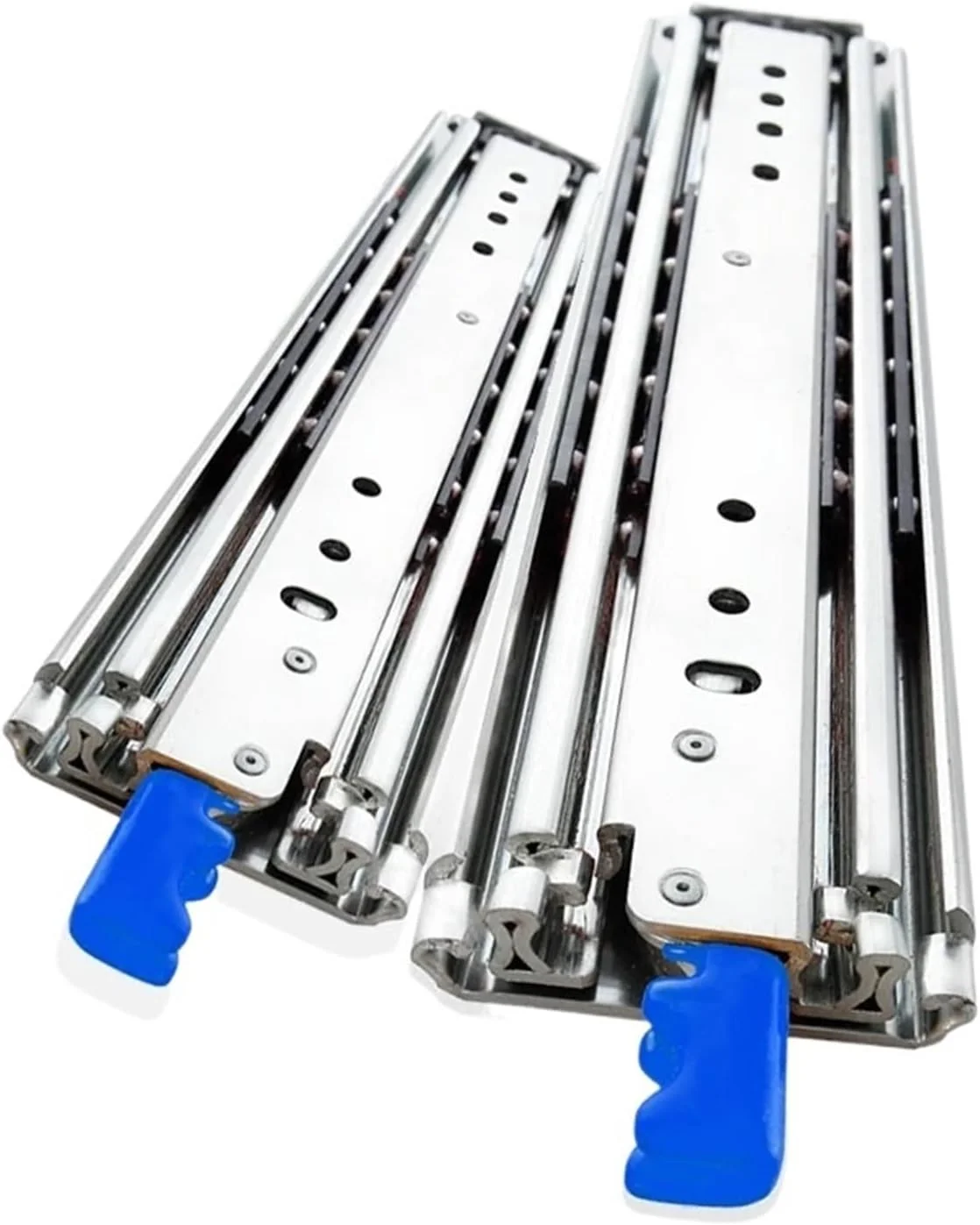 ریل کشویی قفل دار 500 پوندی، ریل کشویی سنگین، بلبرینگ، بازشوندگی کامل، راهنمای سه تایی با تحمل بار سنگین (بدون قفل 12 اینچ (300 میلی متر))