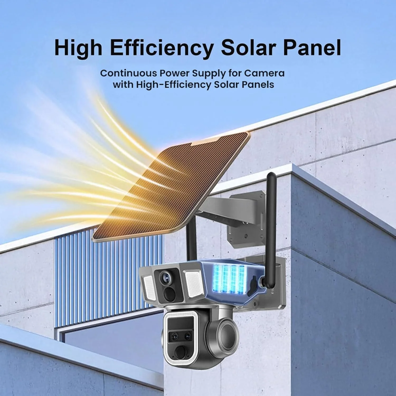 دوربین امنیتی خورشیدی خانگی CRONY - دید در شب 4K با لنز سه گانه زوم 10X، اتصال 4G/Wi-Fi، چرخش 355 درجه PTZ ضد آب IP66، صدای دو طرفه، فضای ذخیره سازی ابری برای خانه، کودک، مزرعه، پارکینگ، فضای باز، ساخت و ساز دوربین امنیتی خورشیدی خانگی CRONY - دید در شب 4K با لنز سه گانه زوم 10X، اتصال 4G/Wi-Fi، چرخش 355 درجه PTZ ضد آب IP66، صدای دو طرفه، فضای ذخیره سازی ابری برای خانه، کودک، مزرعه، پارکینگ، فضای باز، ساخت و ساز