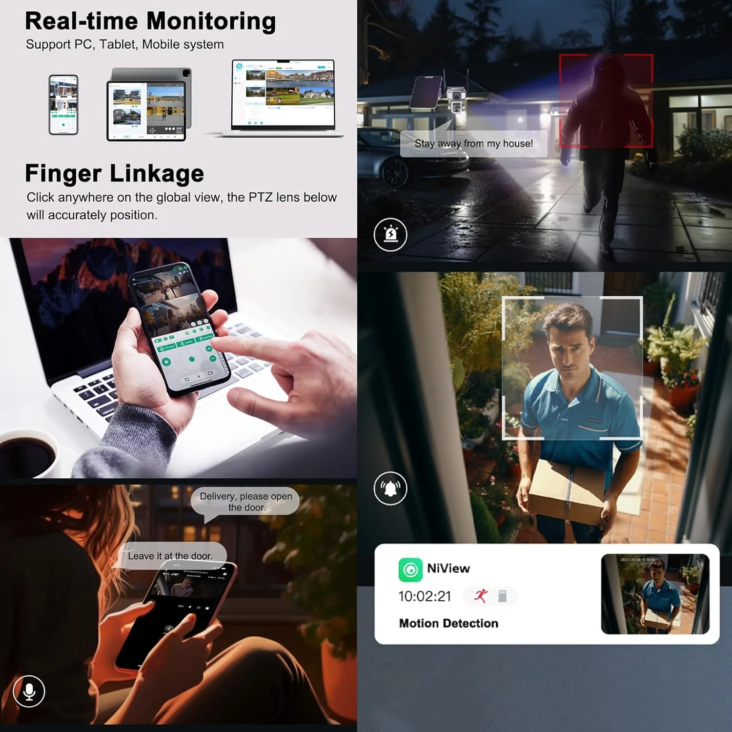 دوربین امنیتی خورشیدی خانگی CRONY - دید در شب 4K با لنز سه گانه زوم 10X، اتصال 4G/Wi-Fi، چرخش 355 درجه PTZ ضد آب IP66، صدای دو طرفه، فضای ذخیره سازی ابری برای خانه، کودک، مزرعه، پارکینگ، فضای باز، ساخت و ساز دوربین امنیتی خورشیدی خانگی CRONY - دید در شب 4K با لنز سه گانه زوم 10X، اتصال 4G/Wi-Fi، چرخش 355 درجه PTZ ضد آب IP66، صدای دو طرفه، فضای ذخیره سازی ابری برای خانه، کودک، مزرعه، پارکینگ، فضای باز، ساخت و ساز