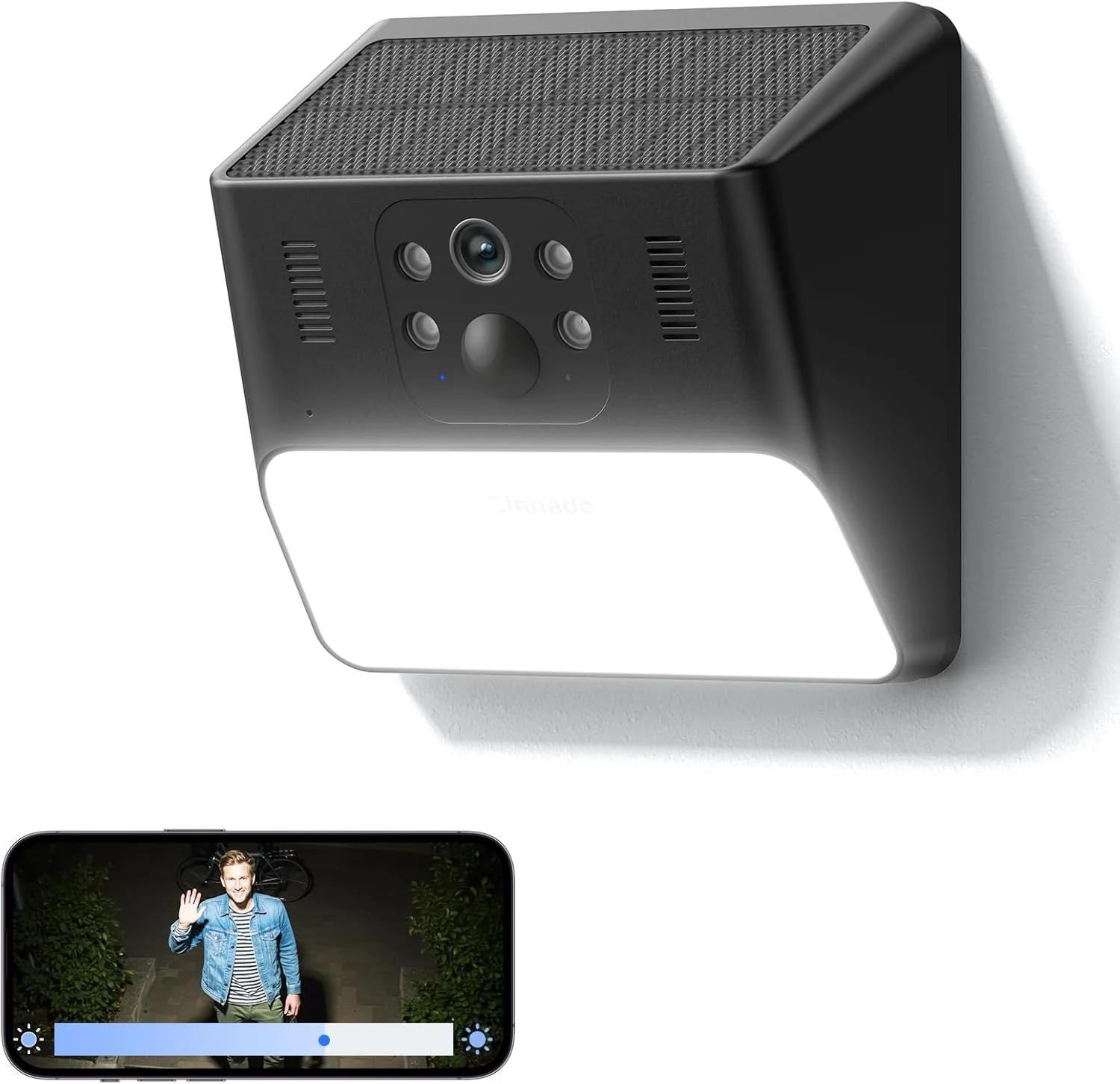 دوربین فضای باز بی سیم Cinnado - دوربین های چراغ دیواری خورشیدی 2K 2.4G برای امنیت خانه با تشخیص حرکت هوش مصنوعی، ضد آب، چراغ فعال با حرکت، آژیر، ذخیره سازی ابری/SD، سازگار با الکسا/گوگل هوم، S2 دوربین فضای باز بی سیم Cinnado - دوربین های چراغ دیواری خورشیدی 2K 2.4G برای امنیت خانه با تشخیص حرکت هوش مصنوعی، ضد آب، چراغ فعال با حرکت، آژیر، ذخیره سازی ابری/SD، سازگار با الکسا/گوگل هوم، S2
