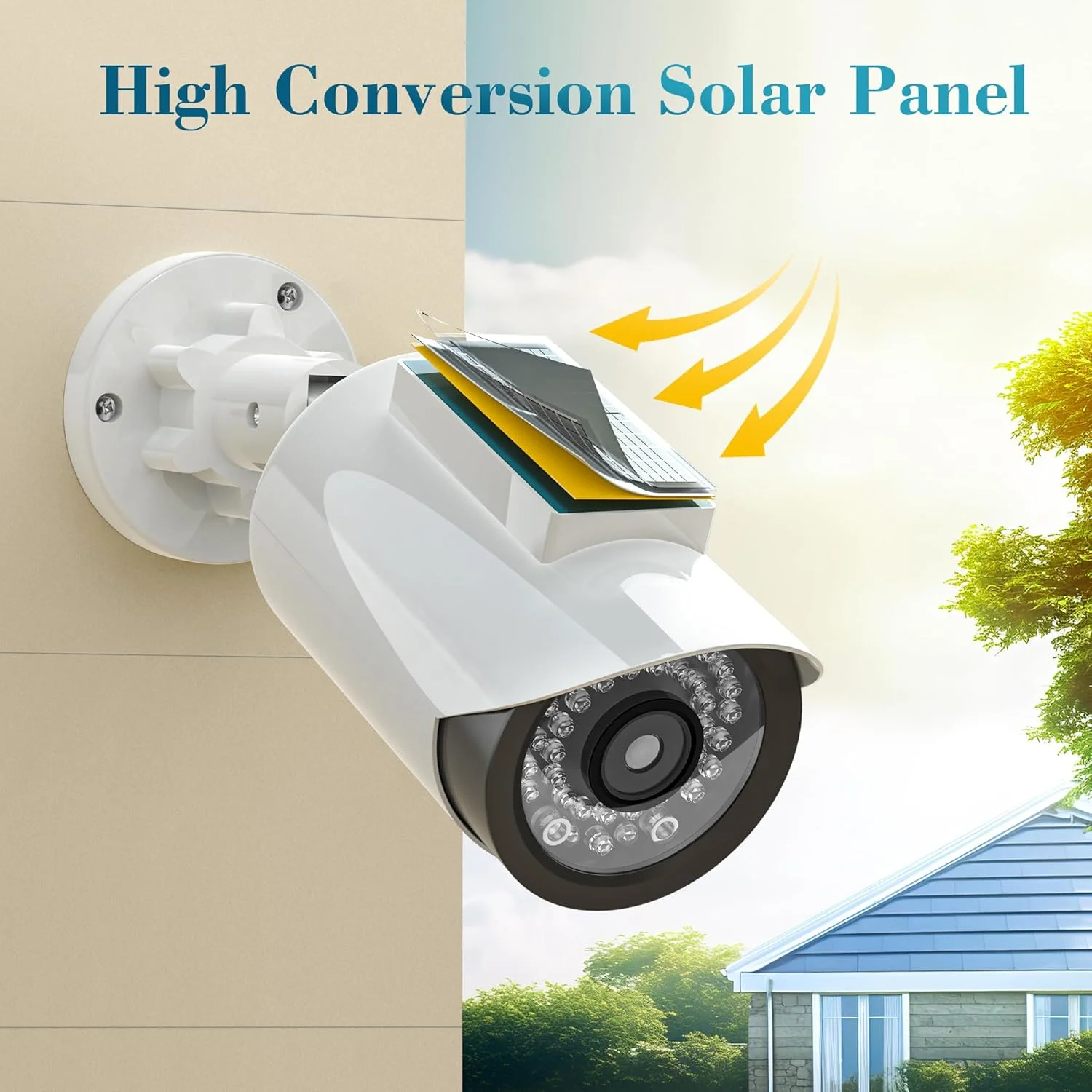 دوربین مداربسته جعلی خورشیدی BNT، دوربین مداربسته تقلبی گلولهای شکل با چراغ LED قرمز برای شب، برچسب هشدار امنیتی، برای هشدار ایمنی در فضای باز (4 عدد، سفید، باتری شامل نمیشود) دوربین مداربسته جعلی خورشیدی BNT، دوربین مداربسته تقلبی گلولهای شکل با چراغ LED قرمز برای شب، برچسب هشدار امنیتی، برای هشدار ایمنی در فضای باز (4 عدد، سفید، باتری شامل نمیشود)