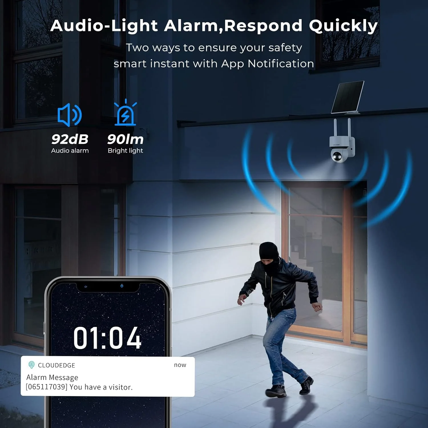 دوربین امنیتی خورشیدی بی سیم K&F Concept برای فضای باز، دوربین های خانگی PTZ WiFi با تشخیص حرکت و آژیر، دوربین نظارتی 1080P با باتری خورشیدی با دید در شب رنگی، صدای دو طرفه دوربین امنیتی خورشیدی بی سیم K&F Concept برای فضای باز، دوربین های خانگی PTZ WiFi با تشخیص حرکت و آژیر، دوربین نظارتی 1080P با باتری خورشیدی با دید در شب رنگی، صدای دو طرفه