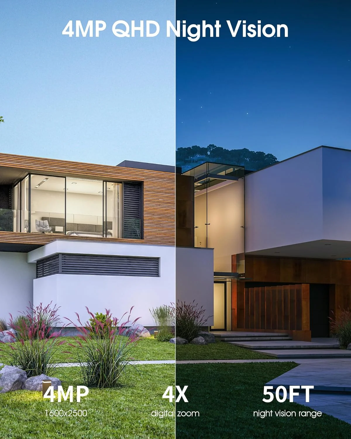 دوربین های امنیتی خورشیدی بی سیم ARCCTV، دوربین فضای باز با باتری با دید 360 درجه 4 مگاپیکسلی، دید در شب با نورافکن، صدای دو طرفه، سنسور حرکتی PIR، وای فای دو بانده 2.4G/5G (بسته 2 عددی) دوربین های امنیتی خورشیدی بی سیم ARCCTV، دوربین فضای باز با باتری با دید 360 درجه 4 مگاپیکسلی، دید در شب با نورافکن، صدای دو طرفه، سنسور حرکتی PIR، وای فای دو بانده 2.4G/5G (بسته 2 عددی)