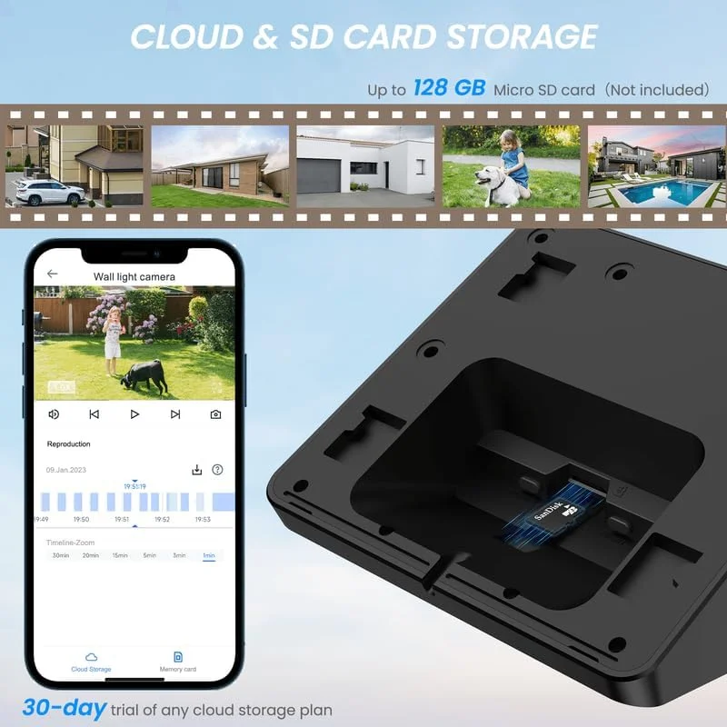 دوربین فضای باز بی سیم Cinnado - دوربین های چراغ دیواری خورشیدی 2K 2.4G برای امنیت خانه با تشخیص حرکت هوش مصنوعی، ضد آب، چراغ فعال با حرکت، آژیر، ذخیره سازی ابری/SD، سازگار با الکسا/گوگل هوم، S2 دوربین فضای باز بی سیم Cinnado - دوربین های چراغ دیواری خورشیدی 2K 2.4G برای امنیت خانه با تشخیص حرکت هوش مصنوعی، ضد آب، چراغ فعال با حرکت، آژیر، ذخیره سازی ابری/SD، سازگار با الکسا/گوگل هوم، S2