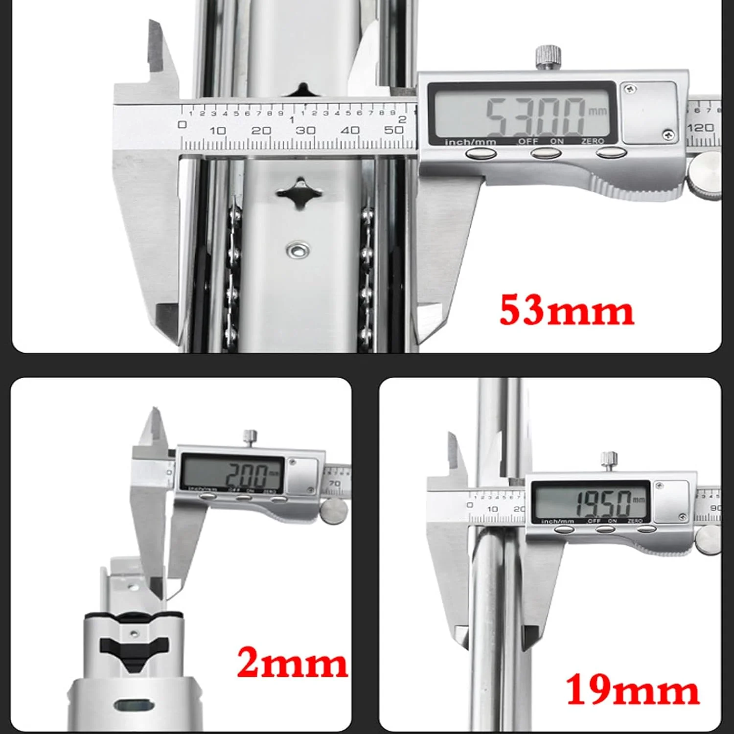 ریل کشو سنگین با قفل، ریل افزایش طول میز، ریل افزایش طول کامل میز، آرام بند مخفی، نصب جانبی، برای میز تحریر، میز کار، میز ناهارخوری (یک جفت)