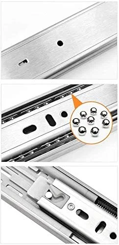 ریل کشویی کابینت رویال اپکس با سیستم باز شدن فشاری، بلبرینگ، نصب جانبی، باز شدن کامل (40 سانتی متر)