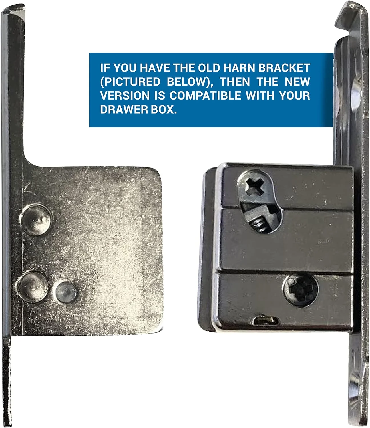 براکت اتصال جلویی کشو Rok Hardware Harn Impaz، گیره ای، پیچی، چپ/راست (یک جفت، چپ/راست)