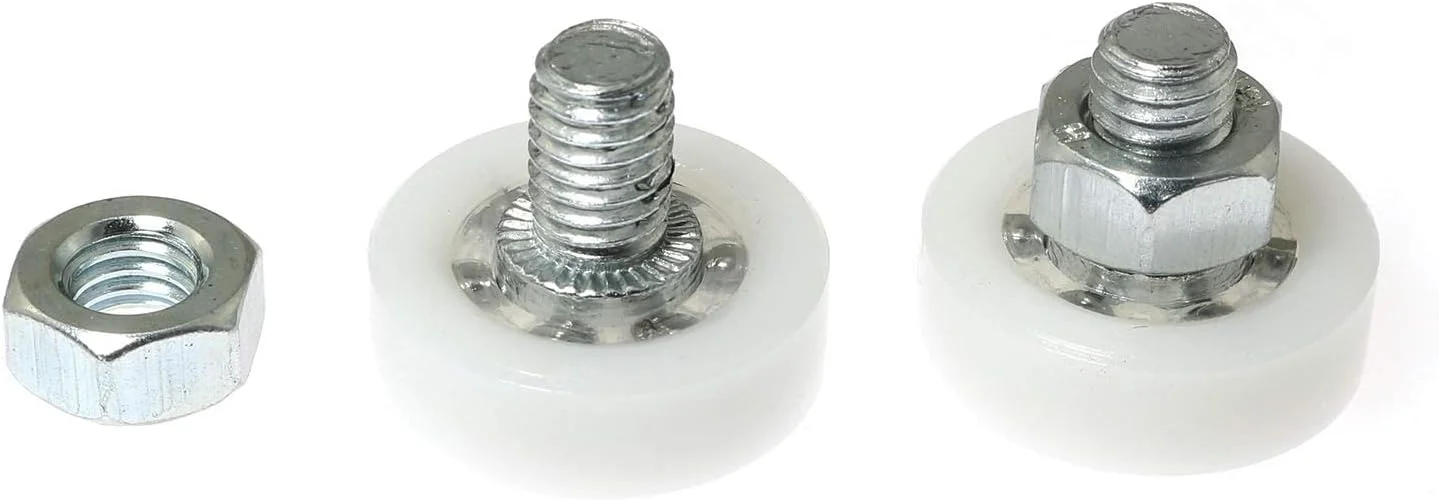 RLECS 8 عدد قرقره نایلونی بلبرینگ دار کوچک با قطر 19 میلی متر، قرقره کشو، قرقره درب، قرقره کابینت مبلمان، غلتک موقعیت یابی، قرقره کابینت پرونده