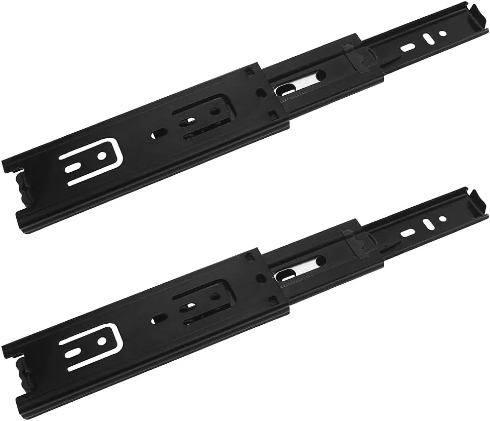 پک 2 عددی ریل کشو Prmape، ریل های کشویی 150 میلی متری، کشو تلسکوپی 3 تایی، لولای کشو با قابلیت باز شدن کامل 285 میلی متر، ظرفیت بار سنگین 45 کیلوگرم پک 2 عددی ریل کشو Prmape، ریل های کشویی 150 میلی متری، کشو تلسکوپی 3 تایی، لولای کشو با قابلیت باز شدن کامل 285 میلی متر، ظرفیت بار سنگین 45 کیلوگرم