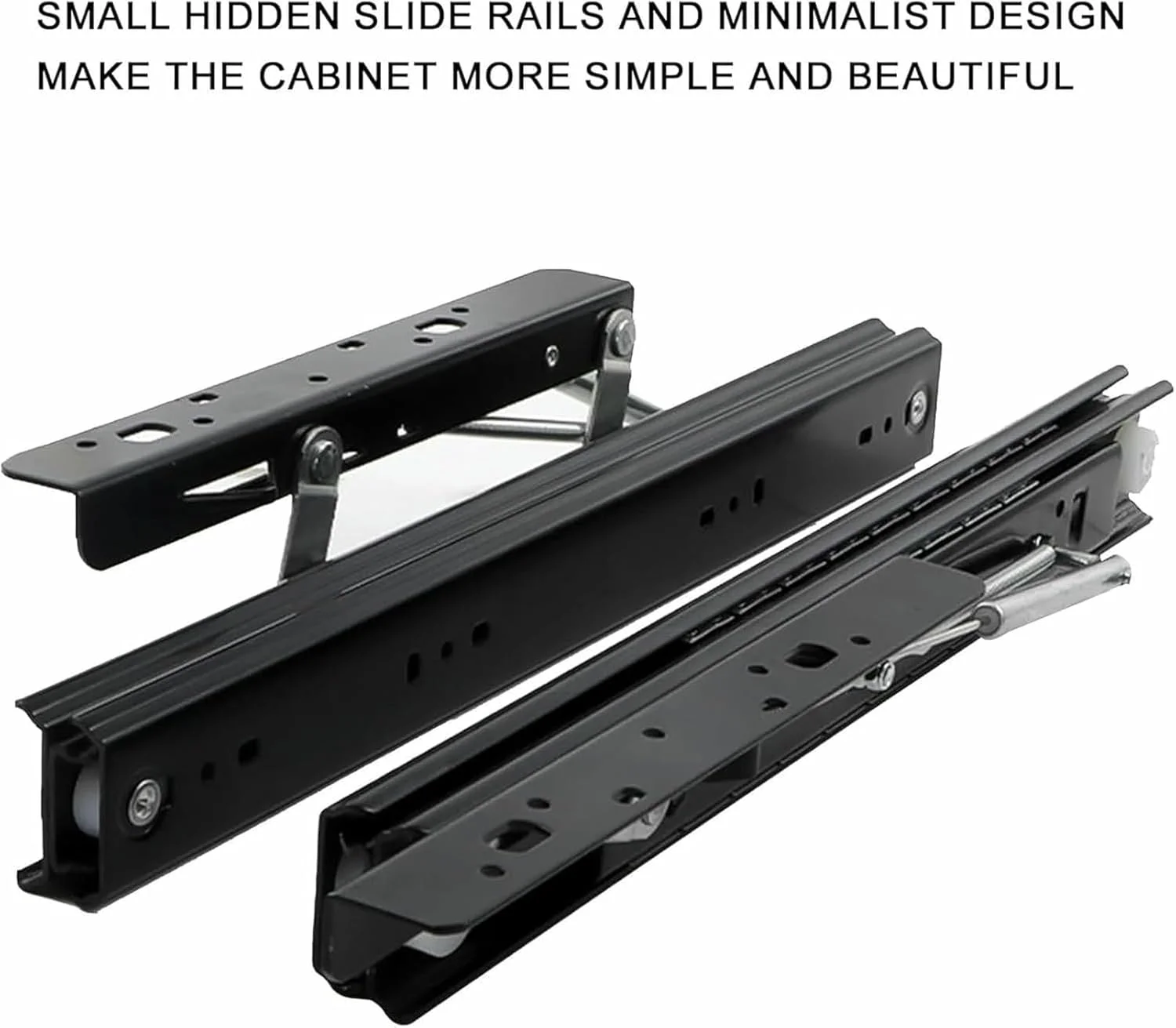 ریل کشویی میز بالابر، ریل های مخفی کشو با مکانیزم آرام بند، ریل های کشویی سنگین و قابل گسترش نصب شده در کنار برای میز ناهار خوری و میز تحریر