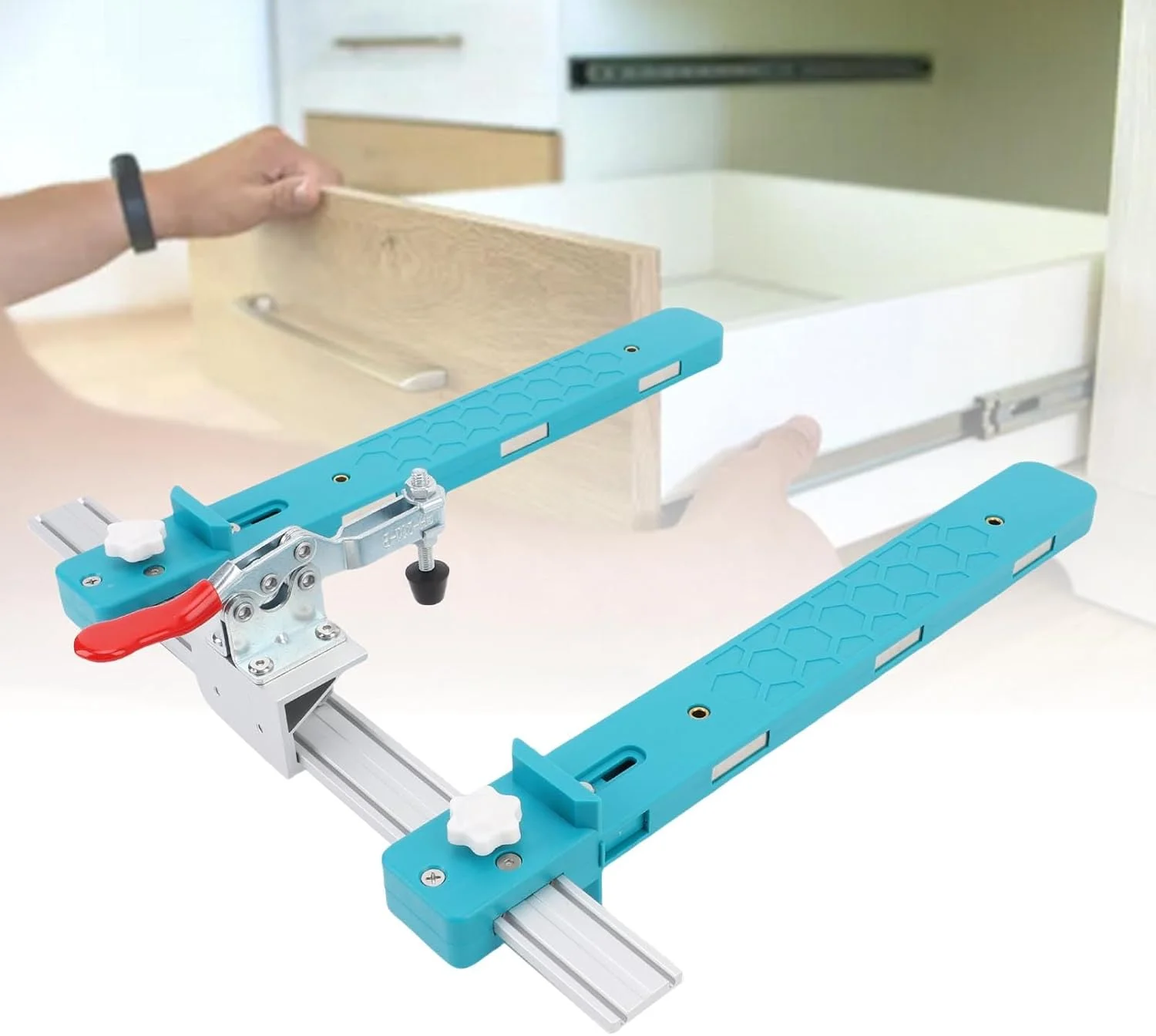 ابزار نصب ریل کشو مغناطیسی Nurnesy با گیره - ابزار نصب دقیق برای متخصصان و علاقه مندان به DIY