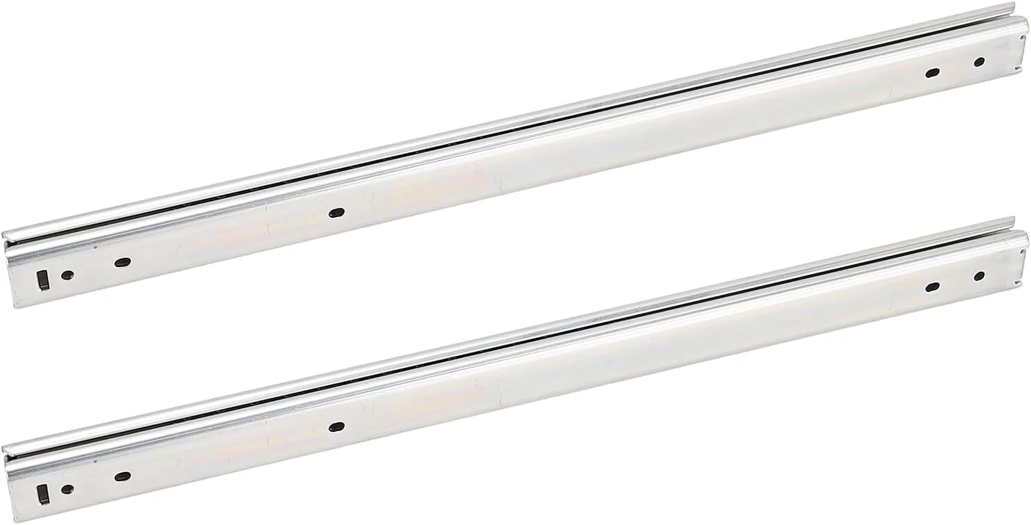 ریل کشو OVAQUIXI، یک جفت ریل کشو 400 میلی متری نصب جانبی با باز شدن کامل، 3 لایه بلبرینگ، مدل 27 IDA77