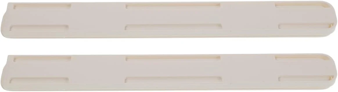 ست ریل کشویی خود چسب NUOBESTY، ریل های راهنمای کشو HIPS سفید رنگ برای کابینت ها، 26.39x3 سانتی متر