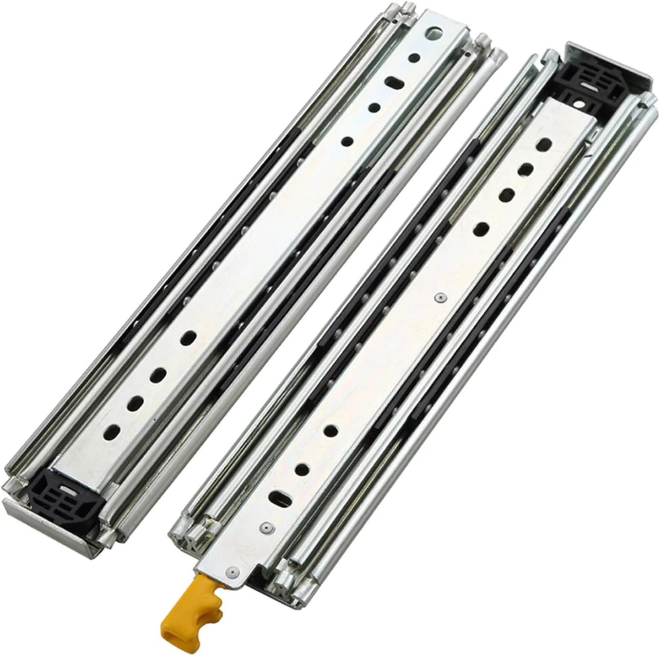 ریل کشویی NOPQRST با مکانیزم قفل شونده، بلبرینگ دار و مقاوم برای خودرو، ظرفیت بار 220 کیلوگرم (1200 میلی متر / 48 اینچ)